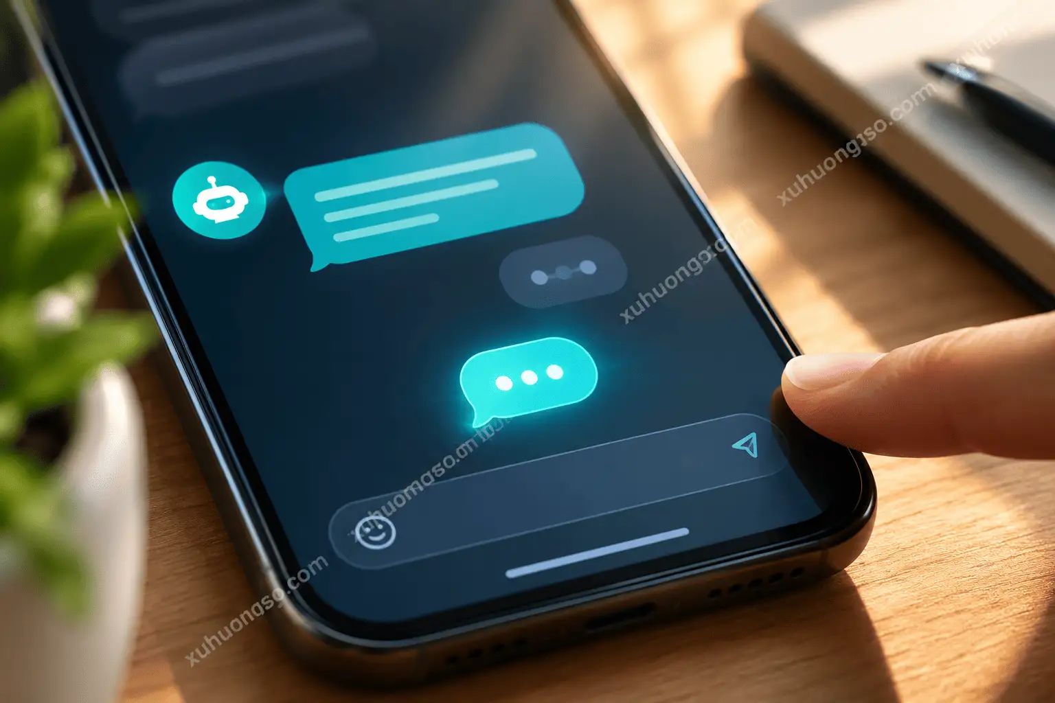 Chatbot AI tự động trả lời tin nhắn khách hàng trên điện thoại